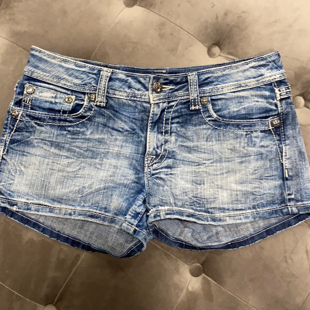 Miss Me jean shorts. Size 29. Distressed look.